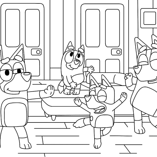 Bluey pass the parcel