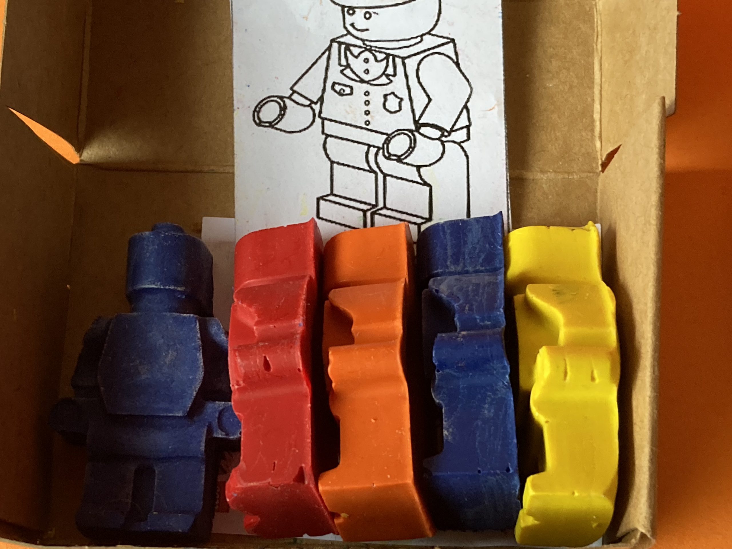 Lego Men Crayons