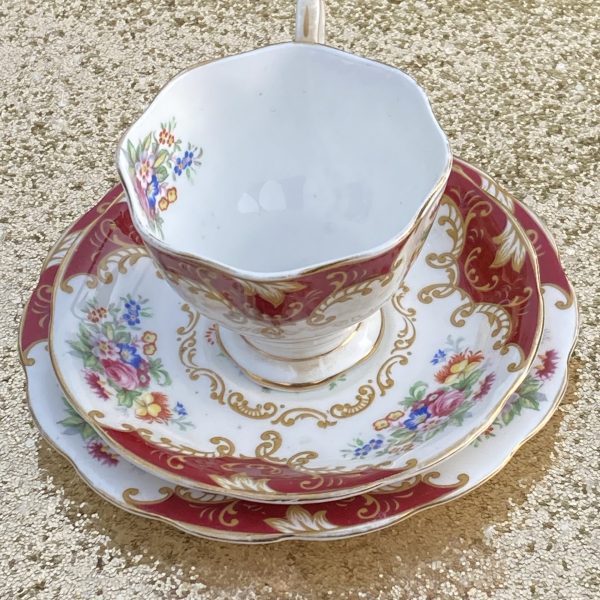 Vintage Trio Set ( Teacup, Saucer & Plate)