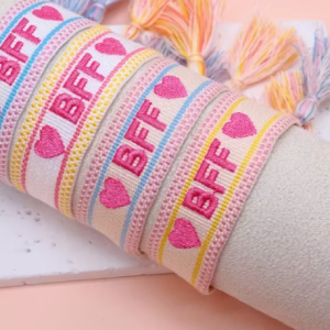 BFF Embroidered Bracelet