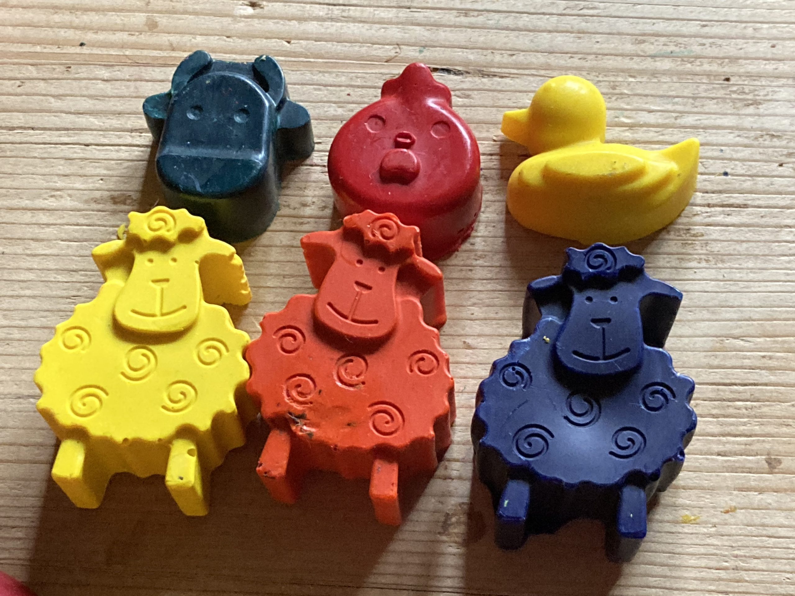 Farm Animal Crayons